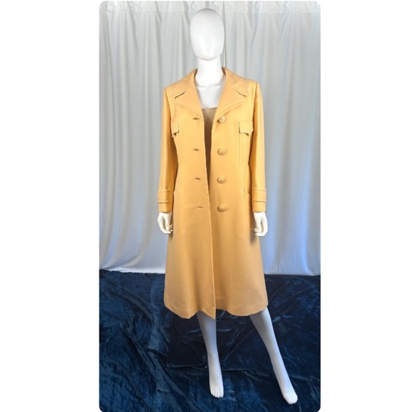 Vintage MCM ‘Monteselli by Primrose of Toronto’ Virgin Wool Trench - M/L - Picture 7 of 10